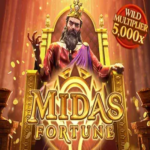 รีวิวเกมสล็อต Midas Fortune ตำนานสัมผัสทองคำแห่งกรีกโบราณสู่โลกออนไลน์